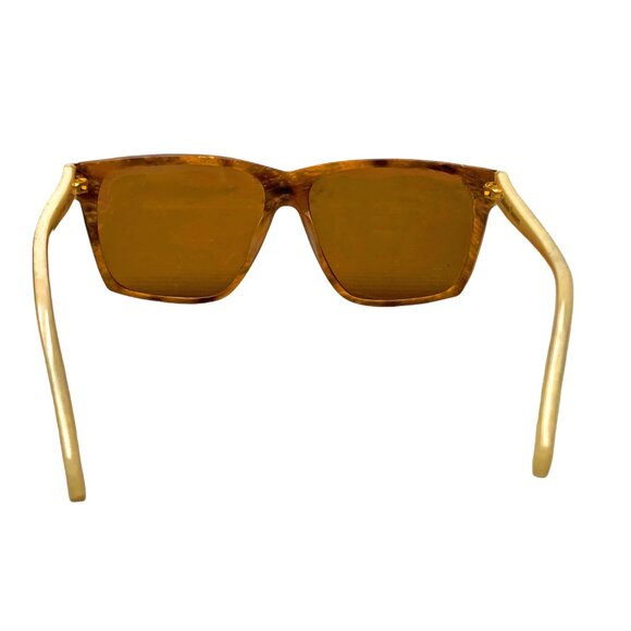 Vintage Catherine Deneuve CD 005 Brown Shield‎ Shape Sunglasses